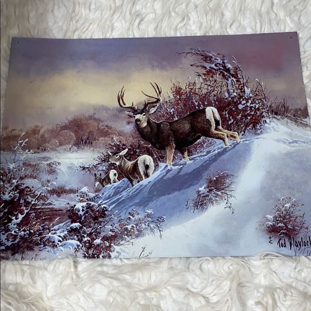 Metal deer picture frame 🖼